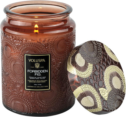 Voluspa Goji Tarocco Orange, Large Candle Jar, 18 oz, 100 Hour Burn Time, All Natural Wicks and Coconut Wax for Clean Burning, Vegan, Poured in the USA