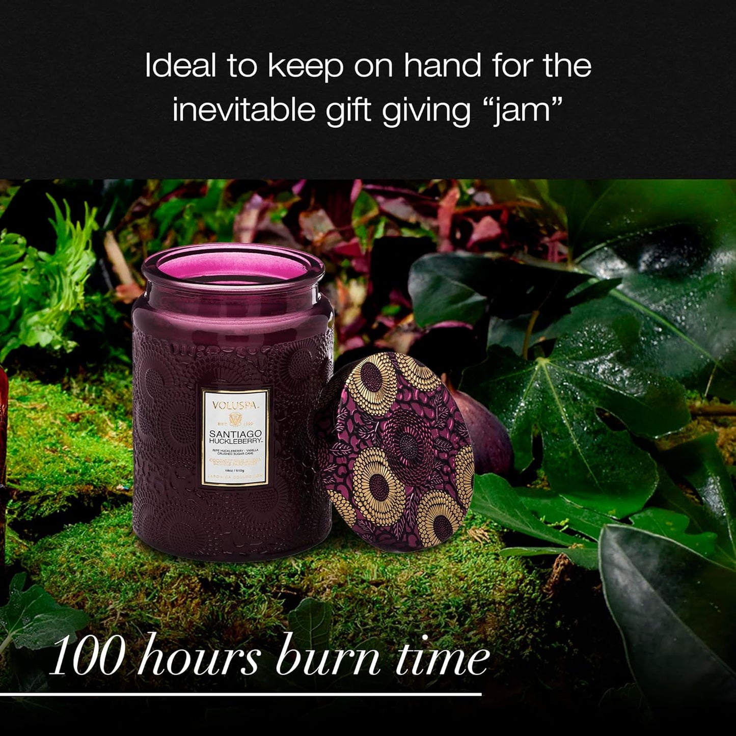 Voluspa Goji Tarocco Orange, Large Candle Jar, 18 oz, 100 Hour Burn Time, All Natural Wicks and Coconut Wax for Clean Burning, Vegan, Poured in the USA
