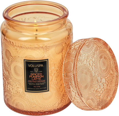 Voluspa Goji Tarocco Orange, Large Candle Jar, 18 oz, 100 Hour Burn Time, All Natural Wicks and Coconut Wax for Clean Burning, Vegan, Poured in the USA