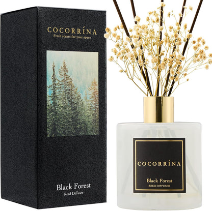 COCORRÍNA Reed Diffuser Set, Clean Linen Scented Diffuser with Sticks Home Fragrance Reed Diffuser for Bathroom Shelf Decor