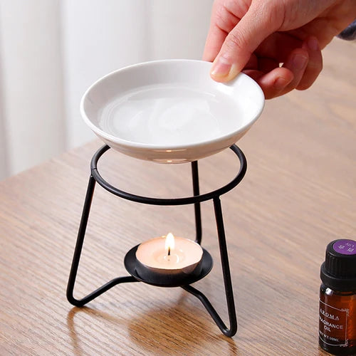 1Pc Aromatherapy Essential Oil Burner, Tealight Holder Diffuser