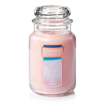 Yankee Candle | Pink Sands - Classic 22oz Large Jar Single Wick Aromatherapy Candle, Over 110 Hours of Burn Time