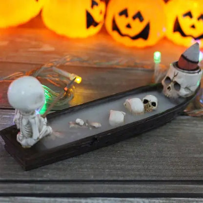 Skeleton Incense Burner, Boat Incense Stick Tray