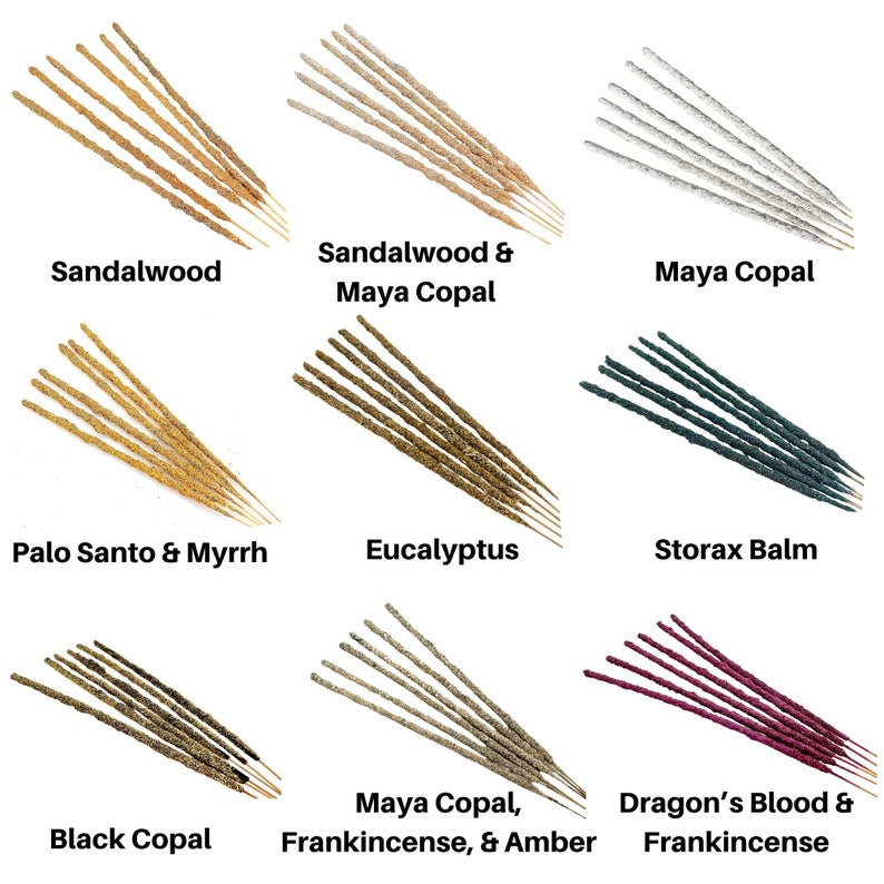 Handmade Incense Sticks (6) - Multiple Scents to Choose From! - Herbal Stick Incense - Smoke Cleansing - Aromatherapy - Meditation Incense