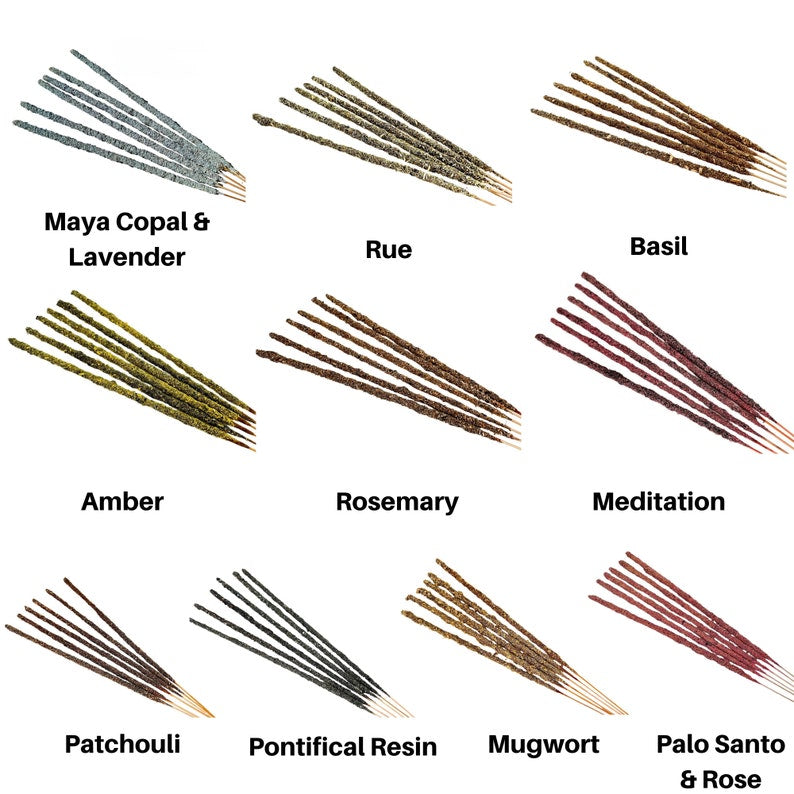 Handmade Incense Sticks (6) - Multiple Scents to Choose From! - Herbal Stick Incense - Smoke Cleansing - Aromatherapy - Meditation Incense