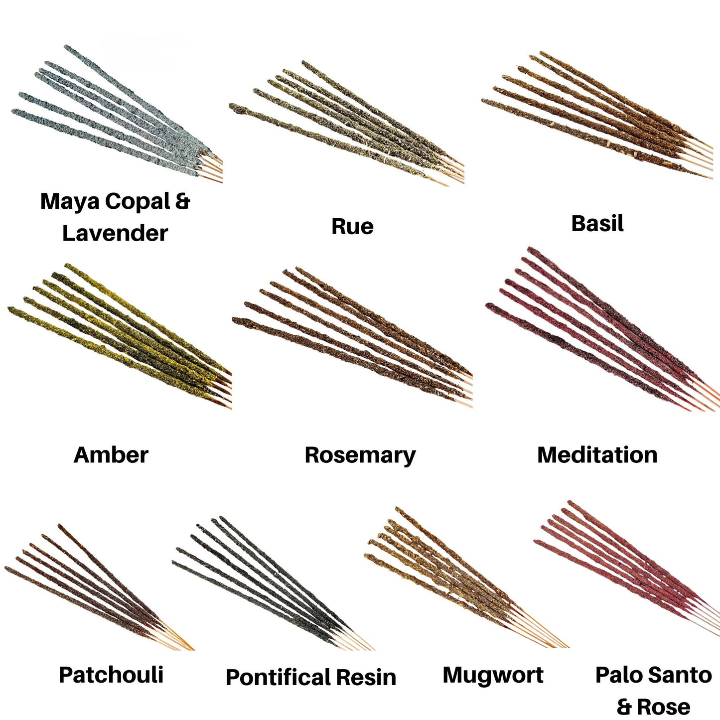 Handmade Incense Sticks (6) - Multiple Scents to Choose From! - Herbal Stick Incense - Smoke Cleansing - Aromatherapy - Meditation Incense